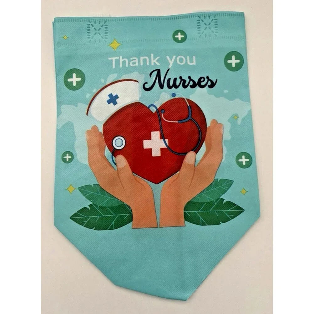 12 Pcs Nurse Medical Appreciation Gifts Bags or Tote Thank You Heavy Plastic